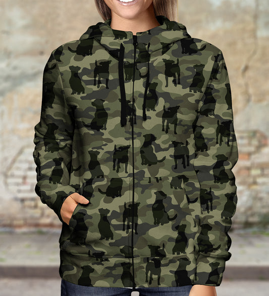 Streetstyle mit Jack Russell Camo Hoodie V1