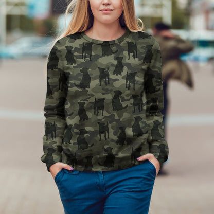 Street Style avec sweat-shirt camouflage Jack Russell V1
