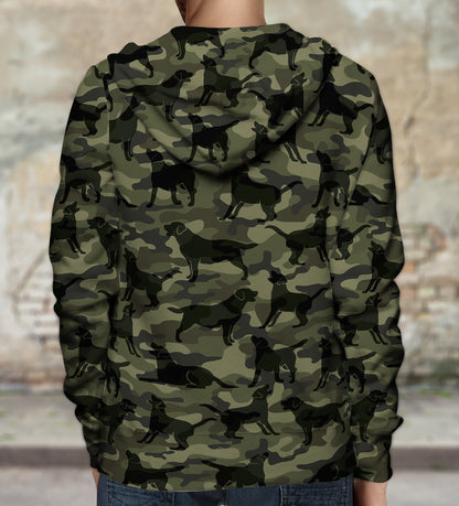 Street Style avec sweat à capuche camouflage Labrador V1