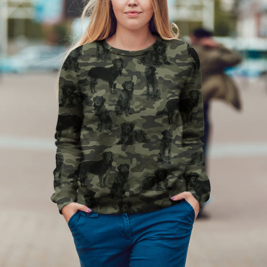 Street Style With Nova Scotia Duck Tolling Retriever Camo Sweatshirt V1