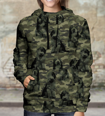 Street Style With Old English Sheepdog Camo Hoodie V1
