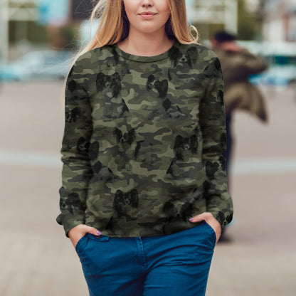 Street Style With Papillon Camo Sweatshirt V1