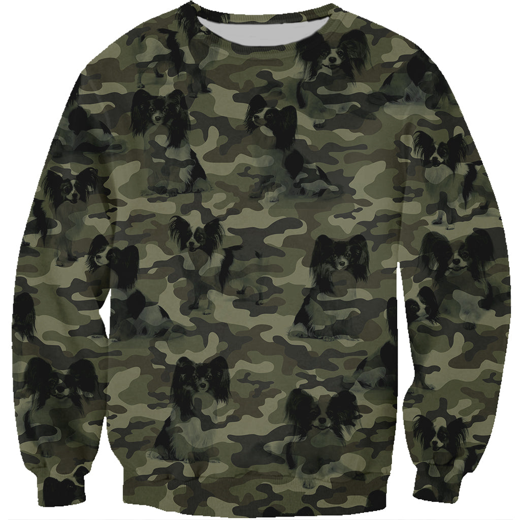 Street Style With Papillon Camo Sweatshirt V1