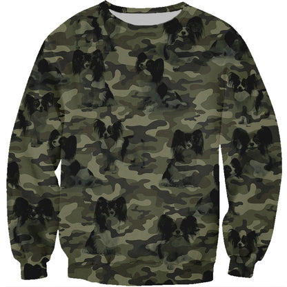 Street Style With Papillon Camo Sweatshirt V1