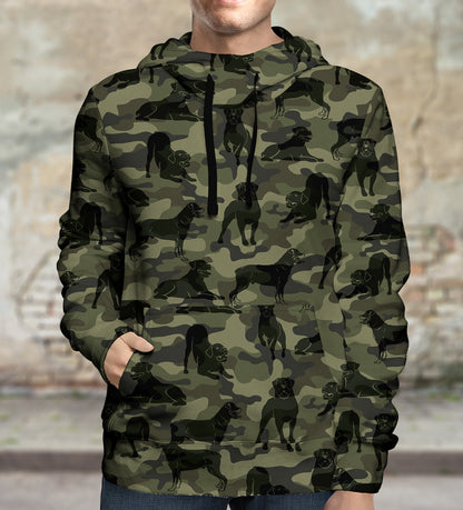 Street Style With Rottweiler Camo Hoodie V1