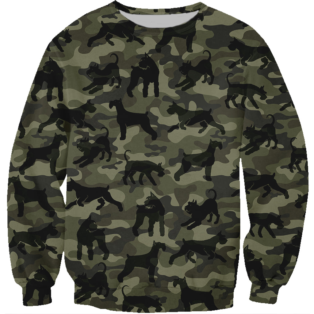 Street Style With Schnauzer Camo Sweatshirt V1