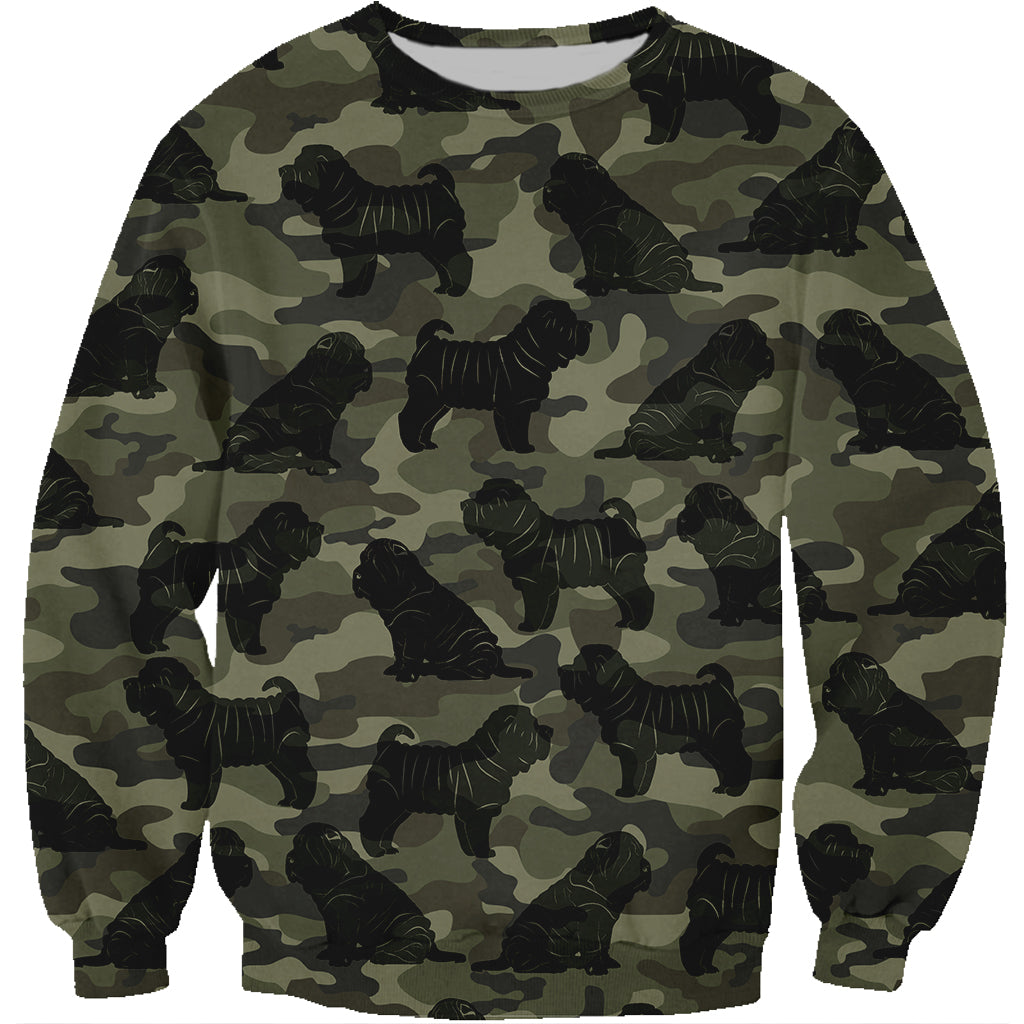 Street Style mit Shar Pei Camo Sweatshirt V1