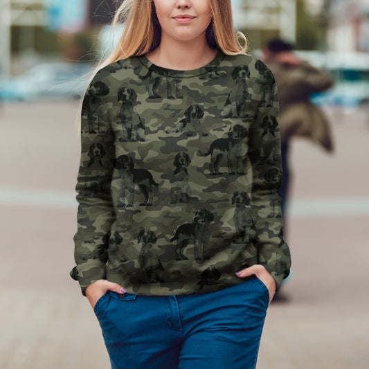 Style de rue avec sweat-shirt camouflage Welsh Springer Spaniel V1