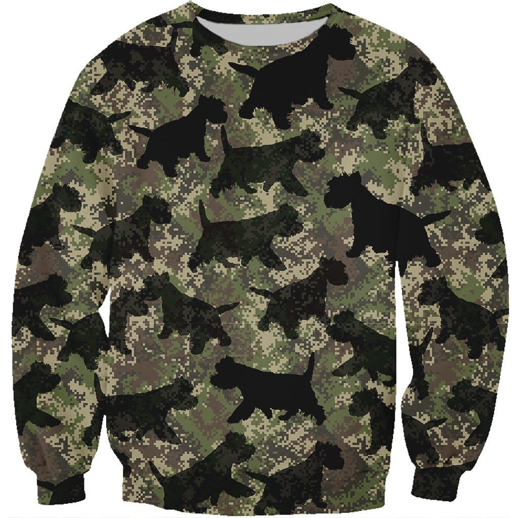 Street Style With West Highland White Terrier Camo Sweatshirt V3