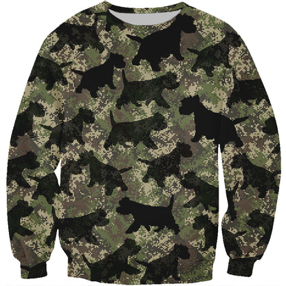 Street Style With West Highland White Terrier Camo Sweatshirt V3