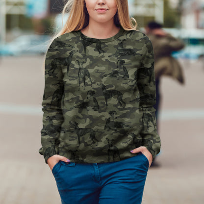 Street Style With Whippet Camo Sweatshirt V1