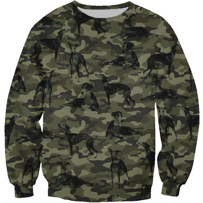 Street Style With Whippet Camo Sweatshirt V1