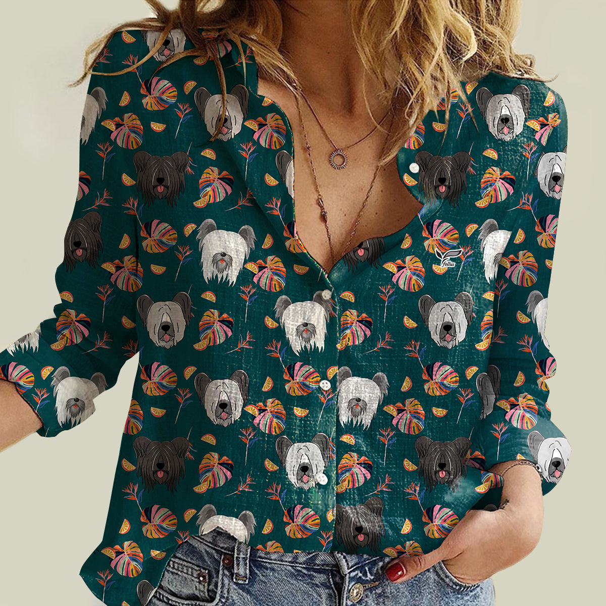 Summer Time Skye Terrier - Damen T-Shirt