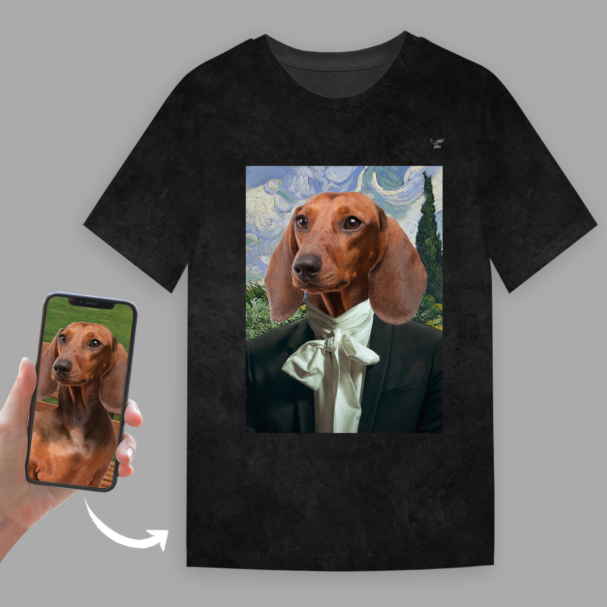 Der Botschafter – Personalisiertes T-Shirt mit dem Foto Ihres Haustieres