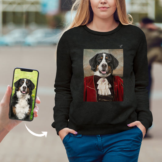 Der Aristokrat – personalisiertes Sweatshirt mit dem Foto Ihres Haustieres