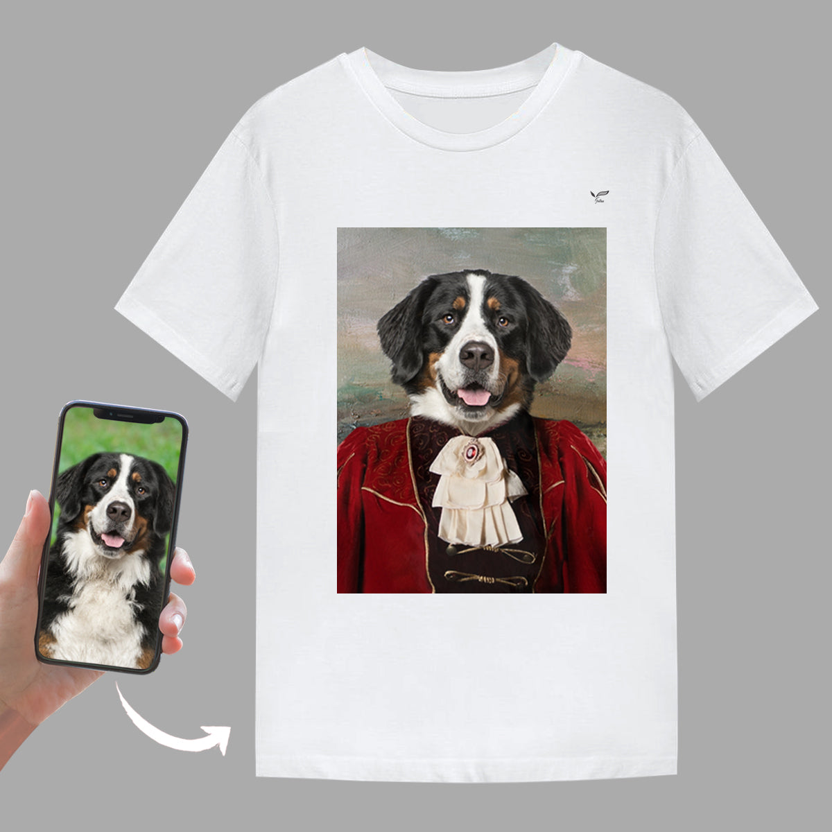 The Aristocrat - Personalized T-Shirt With Your Pet's Photo
