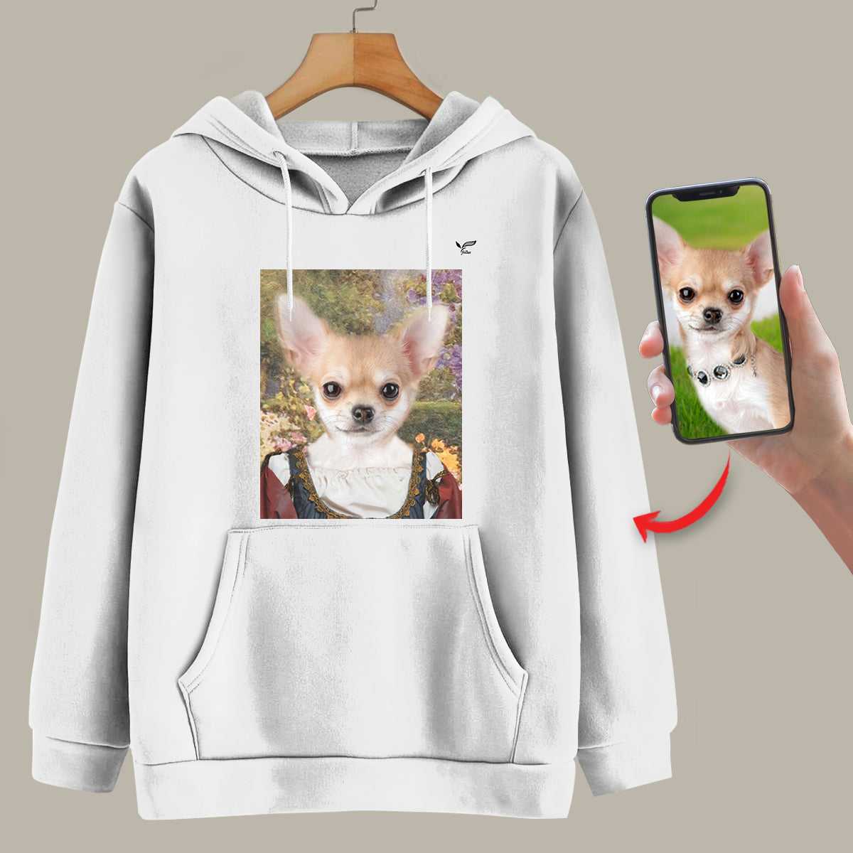 The Beautiful Girl - Personalized Hoodie With Your Pet's Photo