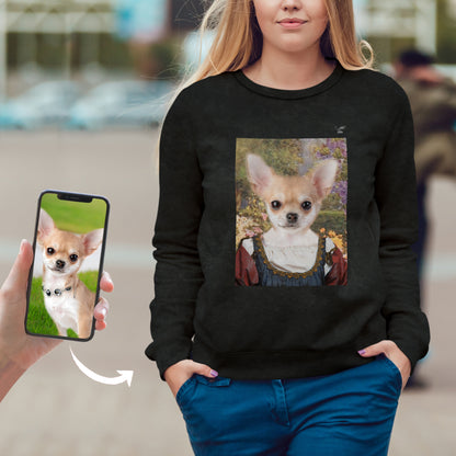 The Beautiful Girl - Personalized Sweatshirt With Your Pet's Photo