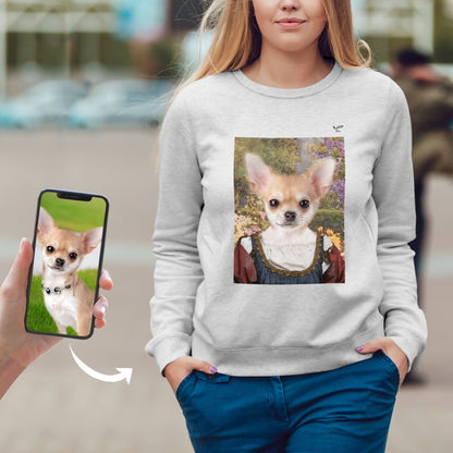 The Beautiful Girl - Personalized Sweatshirt With Your Pet's Photo