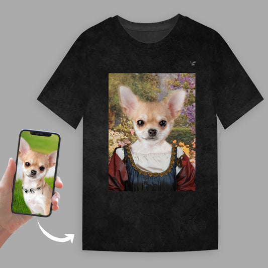 Das schöne Mädchen – personalisiertes T-Shirt mit dem Foto Ihres Haustieres