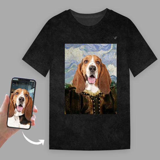 Die Smaragdprinzessin – personalisiertes T-Shirt mit dem Foto Ihres Haustieres