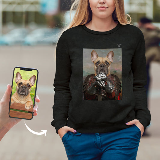 Le Général Médiéval - Sweat-shirt personnalisé avec photo de votre animal