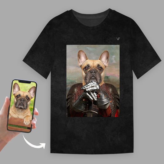 Der mittelalterliche General – personalisiertes T-Shirt mit dem Foto Ihres Haustieres