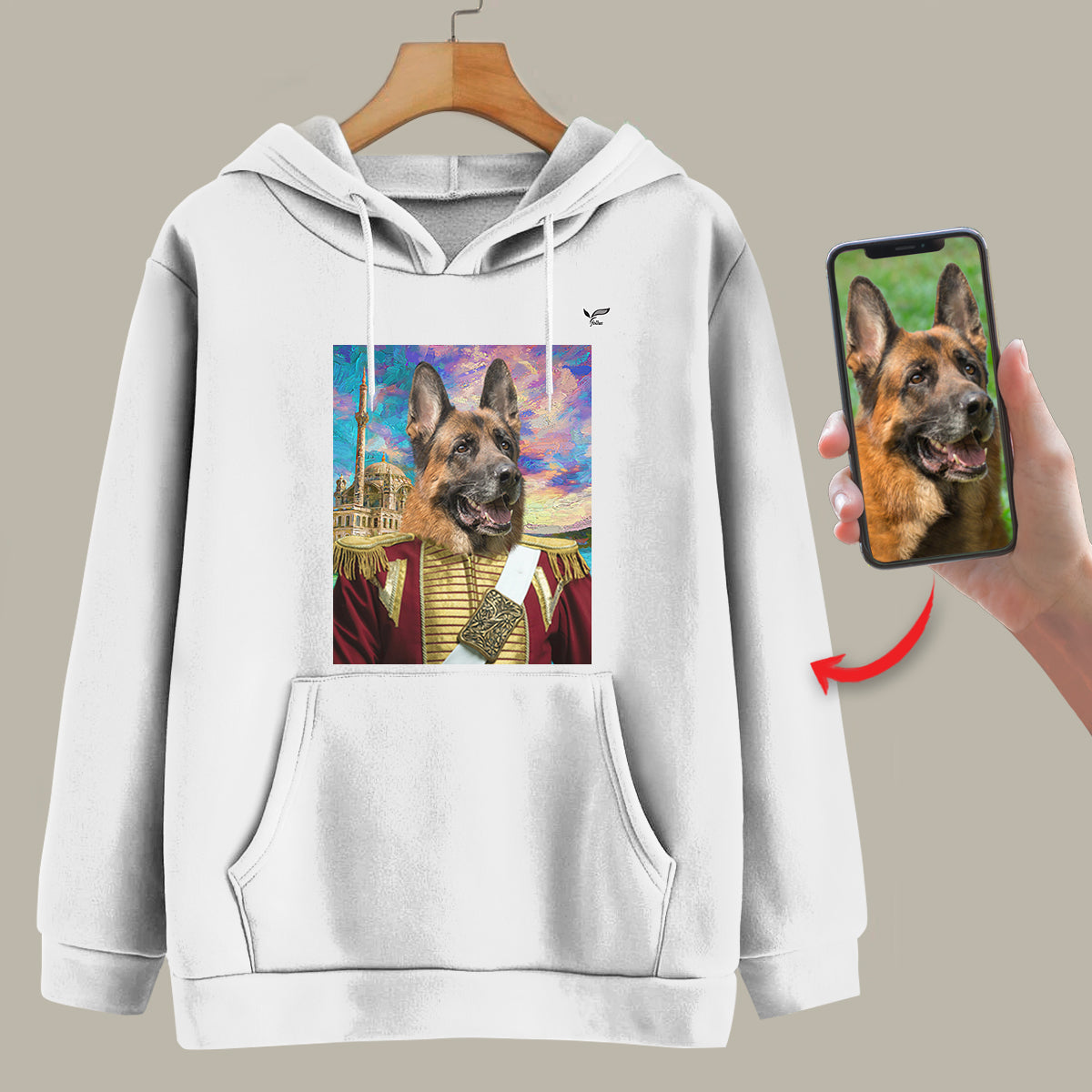 The Nicholas II - Personalized Hoodie With Your Pet's Photo
