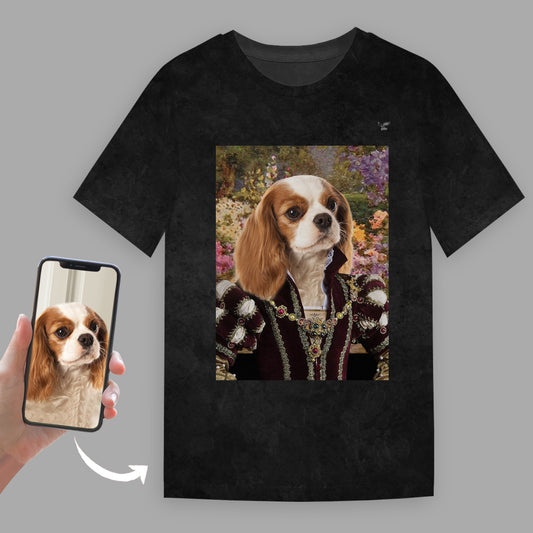 Die Rosenkönigin – personalisiertes T-Shirt mit dem Foto Ihres Haustieres