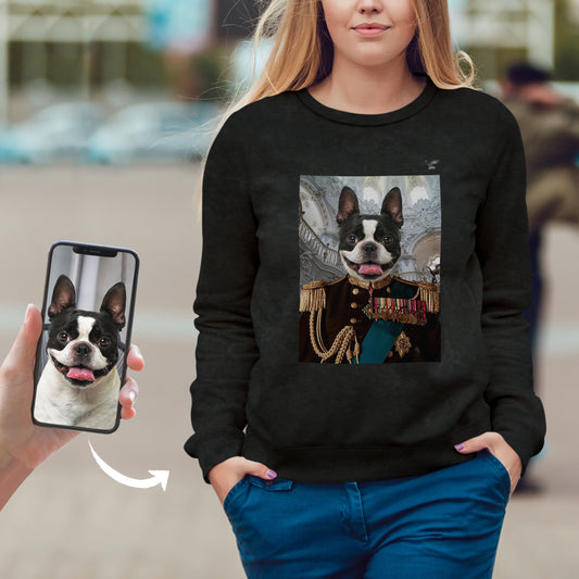 Der Veteran - Personalisiertes Sweatshirt mit dem Foto Ihres Haustieres