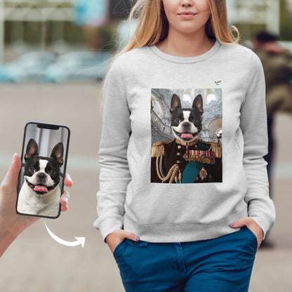 Le Vétéran - Sweat-shirt personnalisé avec la photo de votre animal