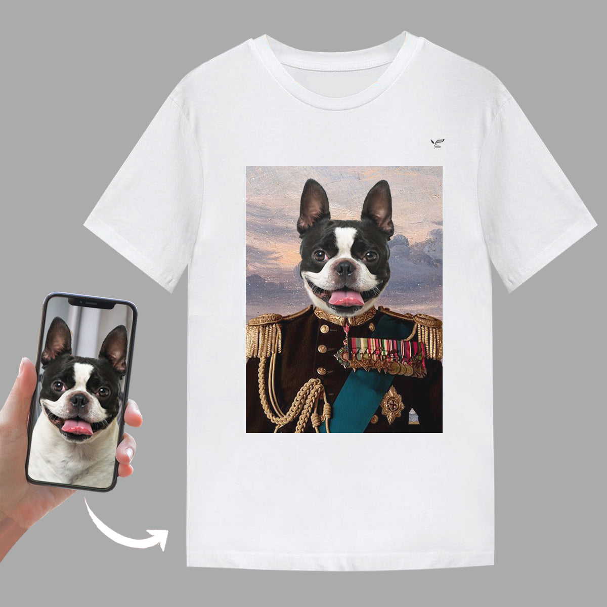 The Veteran - Personalized T-Shirt With Your Pet's Photo
