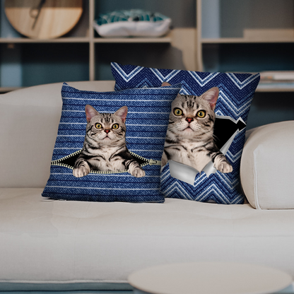 They Steal Your Couch - American Shorthair Cat Pillow Cases V1 (Set of 2)