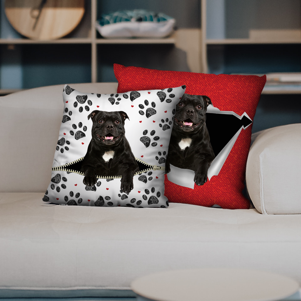 Sie stehlen Ihre Couch – American Staffordshire Terrier Kissenbezüge V2 (2er-Set)