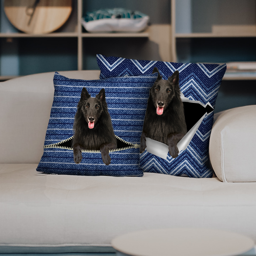 Sie stehlen Ihre Couch – Belgische Schäferhund-Kissenbezüge V1 (2er-Set)