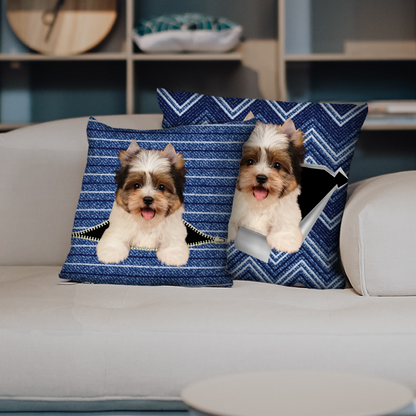They Steal Your Couch - Biewer Terrier Pillow Cases V1 (Set of 2)