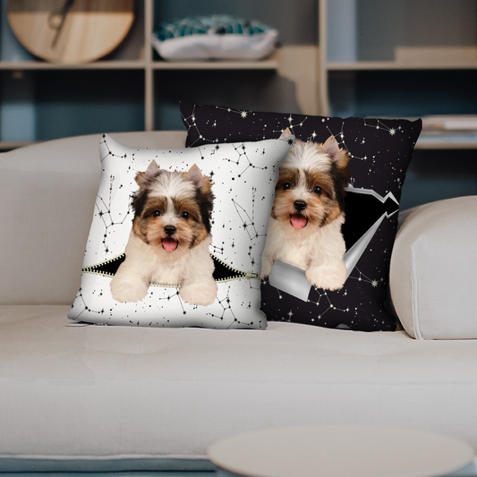 Sie stehlen Ihre Couch – Biewer Terrier Kissenbezüge V1 (2er-Set)