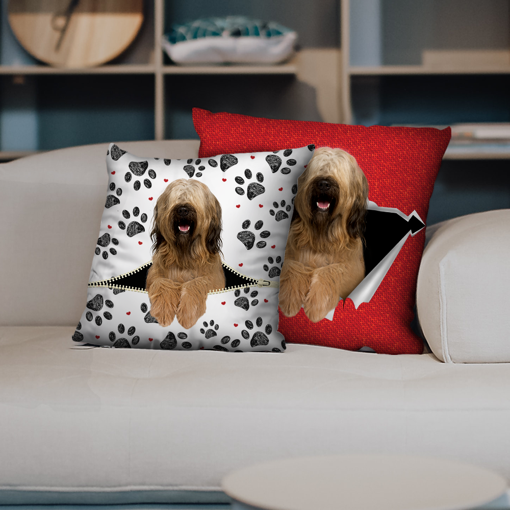 Ils volent votre canapé - Taies d'oreiller Briard V1 (Ensemble de 2)