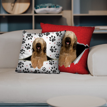 Ils volent votre canapé - Taies d'oreiller Briard V1 (Ensemble de 2)