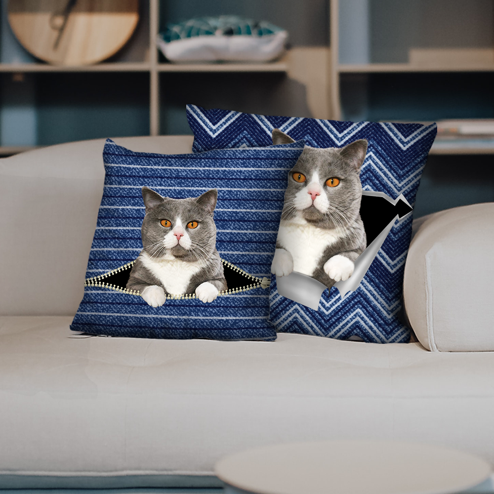 They Steal Your Couch - British Shorthair Cat Pillow Cases V3 (Set of 2)