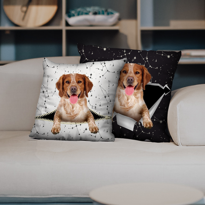 Sie stehlen Ihre Couch – Brittany Spaniel Kissenbezüge V2 (2er-Set)