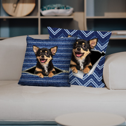 Sie stehlen Ihre Couch – Chihuahua-Kissenbezüge V6 (2er-Set)
