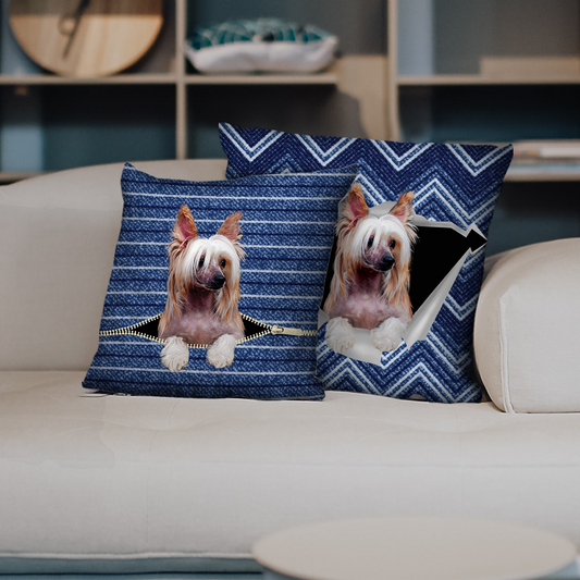 They Steal Your Couch - Chinese Crested Pillow Cases V1 (Set of 2)
