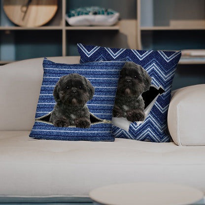 They Steal Your Couch - Lhasa Apso Pillow Cases V1 (Set of 2)