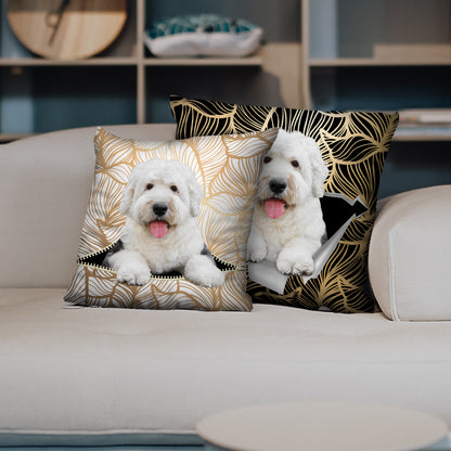 Sie stehlen Ihre Couch – Old English Sheepdog Kissenbezüge V1 (2er-Set)