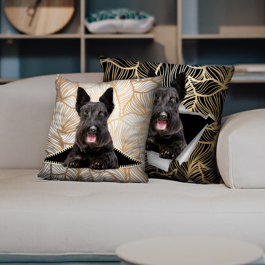 Sie stehlen Ihre Couch – Scottish Terrier Kissenbezüge V2 (2er-Set)
