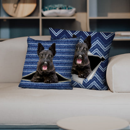 Sie stehlen Ihre Couch – Scottish Terrier Kissenbezüge V2 (2er-Set)