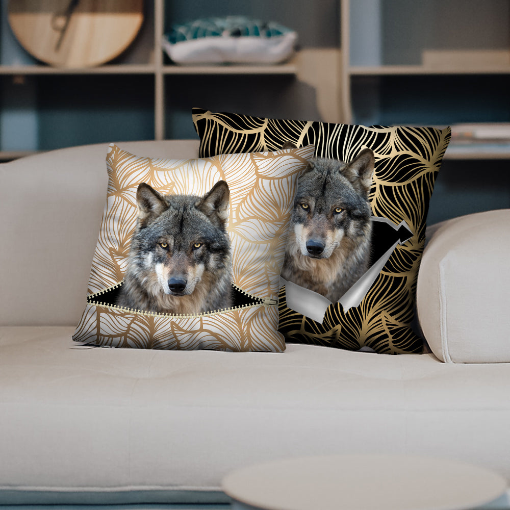 Sie stehlen Ihre Couch – Wolf-Kissenbezüge V1 (2er-Set)