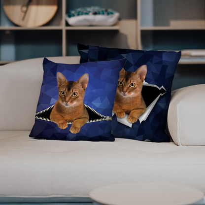 They Steal Your Couch - Abyssinian Cat Pillow Cases V1 (Set of 2)