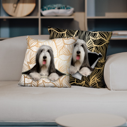 They Steal Your Couch - Bearded Collie Pillow Cases V1 (Set of 2)